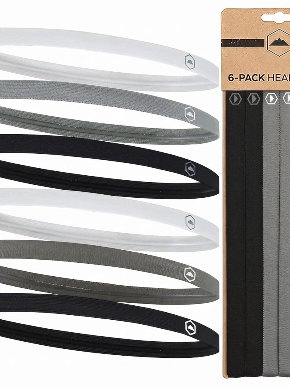 Thin Elastic Sports Headbands - Workout, Running, Soccer for Women & Men